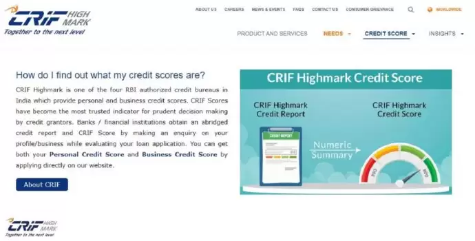 crif credit score