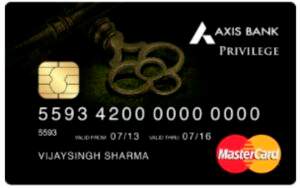Axis Privilege Credit Card